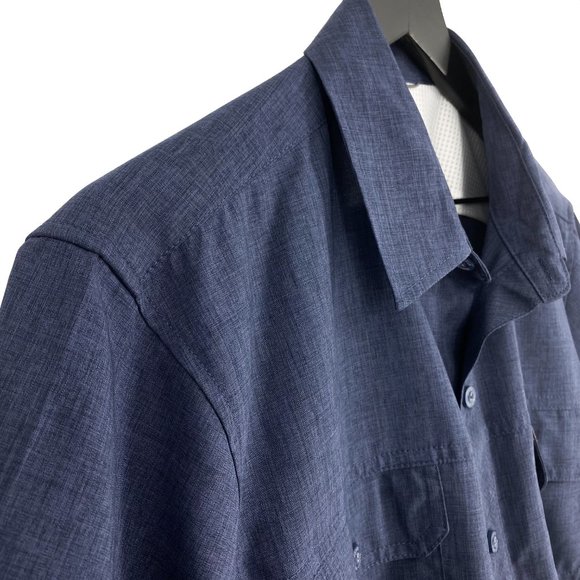 ORVIS Classic Collection Blue Heather Button Up Shirt - Picture 7 of 16